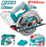 Cordless 20V Circular Saw 185mm + Battery & Charger