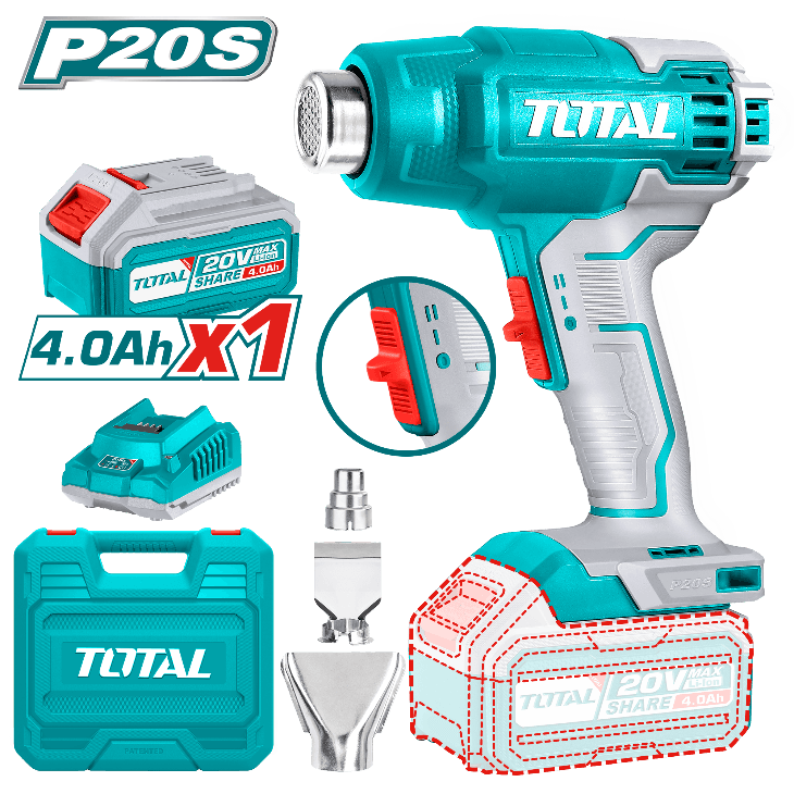 Lithium-Ion Heat Gun including 1 x battery and 1 x charger