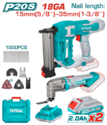 Cordless brad nailer and multitool combo kit 