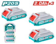 Cordless Battery Kit 20v - 3 x 2.0Ah