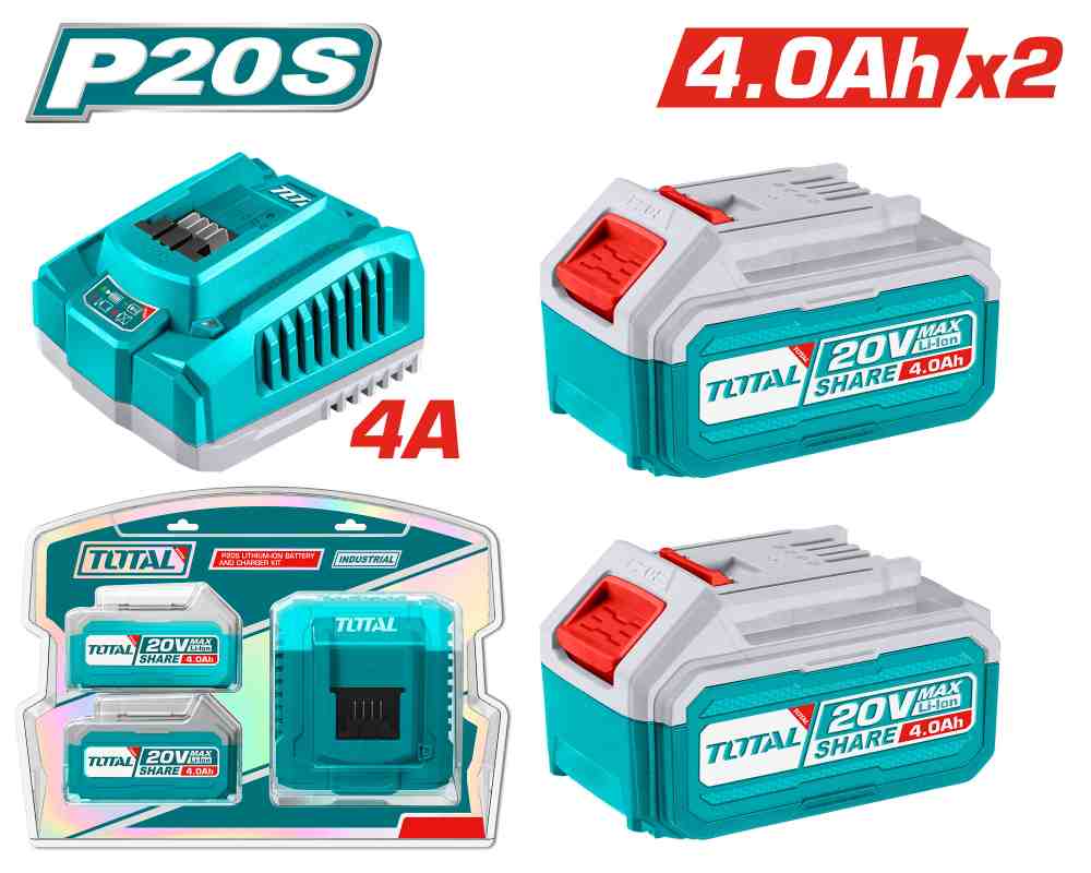 Battery pack x2 and Charger x1 kit