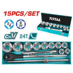 15 Pcs 3/4” DR.Socket Set
