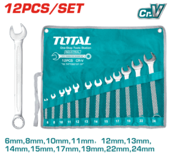 Combination spanner set 12pc