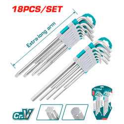 18 Pcs Hex Key And Torx Key Set